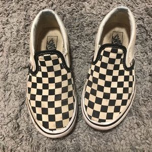 Kids Checkered Vans Size 1